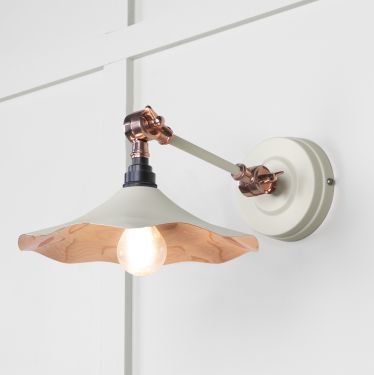 Click Here To Enlarge This Photo Of 49723STE From the Anvil Smooth Copper Flora Wall Light in Teasel