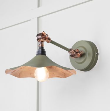 Click Here To Enlarge This Photo Of 49723STU From the Anvil Smooth Copper Flora Wall Light in Tump
