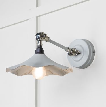 Click Here To Enlarge This Photo Of 49724SBI From the Anvil Smooth Nickel Flora Wall Light in Birch