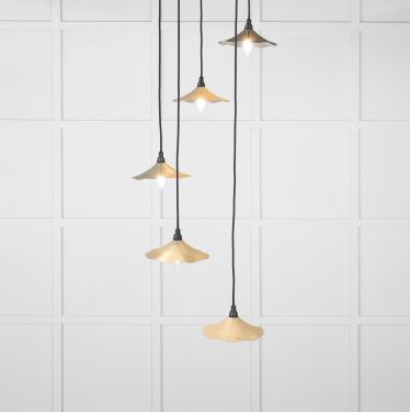 Click Here To Enlarge This Photo Of 49727STU From the Anvil Smooth Nickel Flora Cluster Pendant in Tump