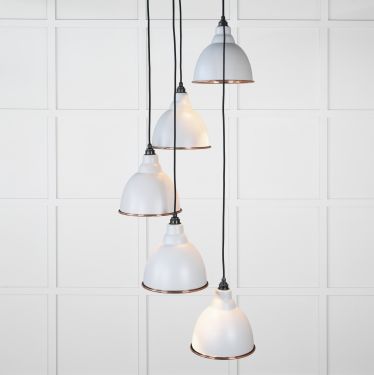 Click Here To Enlarge This Photo Of 49736SBI From the Anvil Smooth Copper Brindley Cluster Pendant in Birch