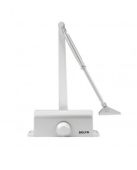 ZDC003-SE - Zoo Hardware Silver Size 3 Fixed Power Budget Door Closer with Arm and body &lpar;P&period;A Braket Inc&rpar;