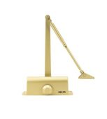 ZDC003-GE - Zoo Hardware Gold Size 3 Fixed Power Budget Door Closer with Arm and body &lpar;P&period;A Braket Inc&rpar;