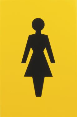 Click Here To Enlarge This Photo Of AR607F Hoppe Arrone 100mm x 150mm Female Sign - &lpar;Nylon&rpar; Yellow - 8508078