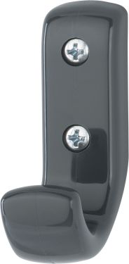 Click Here To Enlarge This Photo Of K676 &lpar;AR618&rpar; Hoppe Arrone Single Coat Hook - &lpar;Nylon&rpar; Anthracite Grey - 3414882