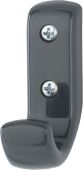 K676 &lpar;AR618&rpar; Hoppe Arrone Single Coat Hook - &lpar;Nylon&rpar; Anthracite Grey - 3414882