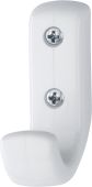 K676 &lpar;AR618&rpar; Hoppe Arrone Single Coat Hook - &lpar;Nylon&rpar; Diamond White - 566242