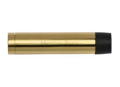 Click Here To Enlarge This Photo Of V1081 64-PB Heritage Brass Cylindrical Door Stop without Rose 64mm &lpar;75mm projection inc buffer&rpar; Polished Brass Finish