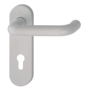 Click Here To Enlarge This Photo Of K138&sol;353K &lpar;AR600&sol;23-72&rpar; Hoppe Arrone Euro Profile Levers 72mm Centres on Radius Plate - &lpar;Nylon&rpar; Dove Grey - 11570143