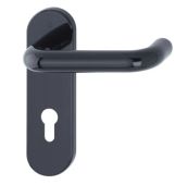 K138&sol;353K &lpar;AR600&sol;23-72&rpar; Hoppe Arrone Euro Profile Levers 72mm Centres on Radius Plate - &lpar;Nylon&rpar; Black - 11570064