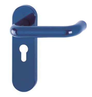 Click Here To Enlarge This Photo Of K138&sol;353K &lpar;AR600&sol;23&rpar; Hoppe Arrone Euro Profile Levers 47&period;6mm Centres on Radius Plate - &lpar;Nylon&rpar; Cobalt Blue - 8566479