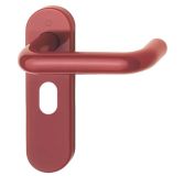 K138&sol;353K &lpar;AR600&sol;24&rpar; Hoppe Arrone Oval Profile Levers 48&period;5mm Centres on Radius Plate - &lpar;Nylon&rpar; Red - 8566535