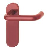 K138&sol;353K &lpar;AR600&sol;21&rpar; Hoppe Arrone Latch Levers on Radius Plate - &lpar;Nylon&rpar; Red - 8566290