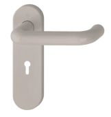 K138&sol;353K &lpar;AR600&sol;22&rpar; Hoppe Arrone Lock Levers 57mm Centres on Radius Plate - &lpar;Nylon&rpar; Dove Grey - 8566423