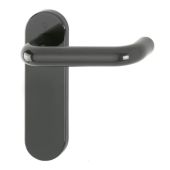 K138&sol;353K &lpar;AR600&sol;21&rpar; Hoppe Arrone Latch Levers on Radius Plate - &lpar;Nylon&rpar; Anthracite Grey - 87133235