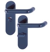 K138&sol;353K &lpar;AR600&sol;25&rpar; Hoppe Arrone Bathroom Levers 57mm Centres on Radius Plate - &lpar;Nylon&rpar; Midnight Blue - 8566640