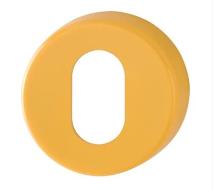 Click Here To Enlarge This Photo Of K15S &lpar;AR600&sol;28&rpar; Hoppe Arrone Oval Profile Escutcheon - &lpar;Nylon&rpar; Yellow - 623457