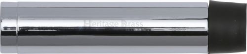 Click Here To Enlarge This Photo Of V1081 76-PC Heritage Brass Cylindrical Door Stop without Rose 76mm  &lpar;87mm projection inc buffer&rpar; Polished Chrome Finish