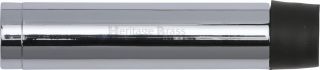 V1081 76-PC Heritage Brass Cylindrical Door Stop without Rose 76mm  &lpar;87mm projection inc buffer&rpar; Polished Chrome Finish