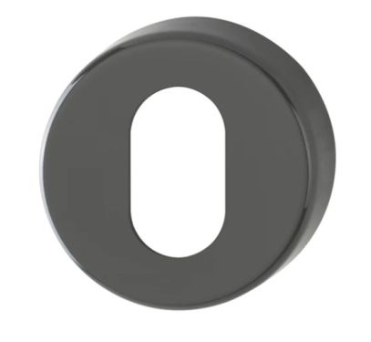 Click Here To Enlarge This Photo Of K15S &lpar;AR600&sol;28&rpar; Hoppe Arrone Oval Profile Escutcheon - &lpar;Nylon&rpar; Anthracite Grey - 3414891