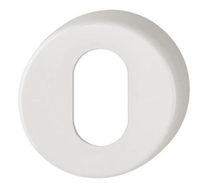 Click Here To Enlarge This Photo Of K15S &lpar;AR600&sol;28&rpar; Hoppe Arrone Oval Profile Escutcheon - &lpar;Nylon&rpar; Diamond White - 623495