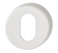 K15S &lpar;AR600&sol;28&rpar; Hoppe Arrone Oval Profile Escutcheon - &lpar;Nylon&rpar; Diamond White - 623495