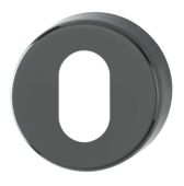 K15S &lpar;AR600&sol;28&rpar; Hoppe Arrone Oval Profile Escutcheon - &lpar;Nylon&rpar; Black - 623419