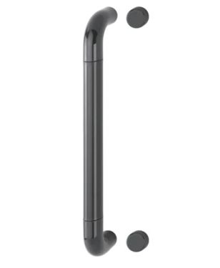 Click Here To Enlarge This Photo Of AR602&sol;425BF Hoppe D' Handle &Oslash; 34mm x 425mm Centres Pull Handle Bolt Fix - &lpar;Nylon&rpar; Anthracite Grey