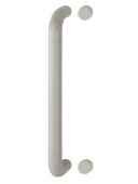 AR602&sol;425BF Hoppe D' Handle &Oslash; 34mm x 425mm Centres Pull Handle Bolt Fix - &lpar;Nylon&rpar; Dove Grey