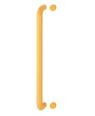AR602&sol;600BF Hoppe D' Handle &Oslash; 34mm x 600mm Centres Pull Handle Bolt Fix - &lpar;Nylon&rpar; Yellow