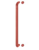 AR602&sol;600BF Hoppe D' Handle &Oslash; 34mm x 600mm Centres Pull Handle Bolt Fix - &lpar;Nylon&rpar; Red