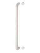 AR602&sol;600BF Hoppe D' Handle &Oslash; 34mm x 600mm Centres Pull Handle Bolt Fix - &lpar;Nylon&rpar; Diamond White