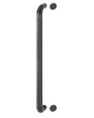 AR602&sol;600BF Hoppe D' Handle &Oslash; 34mm x 600mm Centres Pull Handle Bolt Fix - &lpar;Nylon&rpar; Black