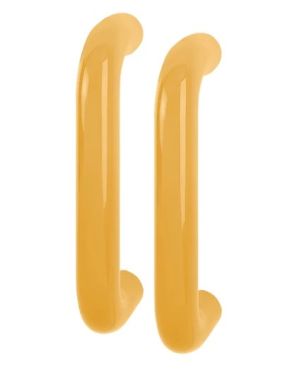 Click Here To Enlarge This Photo Of AR602&sol;220BB Hoppe D' Handle &Oslash; 34mm x 220mm Centres Pull Handle Back To Back - &lpar;Nylon&rpar; Yellow
