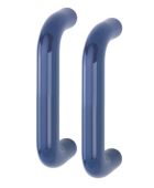 AR602&sol;220BB Hoppe D' Handle &Oslash; 34mm x 220mm Centres Pull Handle Back To Back - &lpar;Nylon&rpar; Cobalt Blue