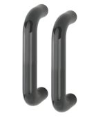 AR602&sol;220BB Hoppe D' Handle &Oslash; 34mm x 220mm Centres Pull Handle Back To Back - &lpar;Nylon&rpar; Anthracite Grey