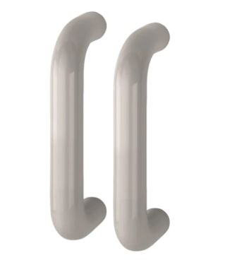 Click Here To Enlarge This Photo Of AR602&sol;220BB Hoppe D' Handle &Oslash; 34mm x 220mm Centres Pull Handle Back To Back - &lpar;Nylon&rpar; Dove Grey
