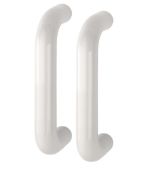 AR602&sol;220BB Hoppe D' Handle &Oslash; 34mm x 220mm Centres Pull Handle Back To Back - &lpar;Nylon&rpar; Diamond White