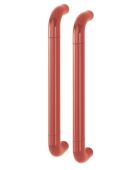 AR602&sol;425BB Hoppe D' Handle &Oslash; 34mm x 425mm Centres Pull Handle Back To Back - &lpar;Nylon&rpar; Red