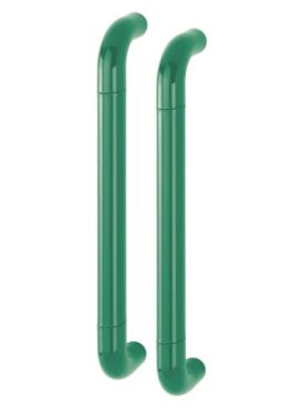 Click Here To Enlarge This Photo Of AR602&sol;425BB Hoppe D' Handle &Oslash; 34mm x 425mm Centres Pull Handle Back To Back - &lpar;Nylon&rpar; Green