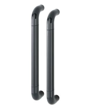 Click Here To Enlarge This Photo Of AR602&sol;425BB Hoppe D' Handle &Oslash; 34mm x 425mm Centres Pull Handle Back To Back - &lpar;Nylon&rpar; Black