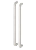 AR602&sol;600BB Hoppe D' Handle &Oslash; 34mm x 600mm Centres Pull Handle Back To Back - &lpar;Nylon&rpar; Diamond White