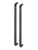 AR602&sol;600BB Hoppe D' Handle &Oslash; 34mm x 600mm Centres Pull Handle Back To Back - &lpar;Nylon&rpar; Black