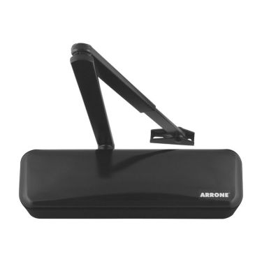 Click Here To Enlarge This Photo Of AR3500-D-E&sol;E Hoppe Size 2-4 Overhead Spring Door Closer c&sol;w Backcheck & Delayed Action - RAL9017 Ebony Black &lpar;87101059&rpar;