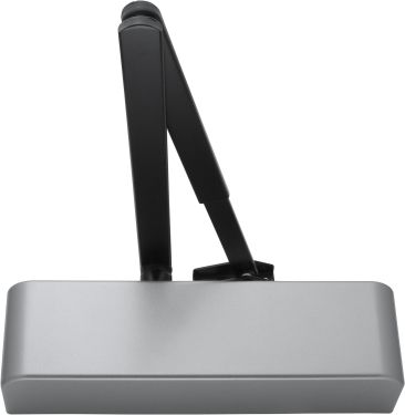 Click Here To Enlarge This Photo Of AR1500-SE Size 2-4 Hoppe Arrone Overhead Spring Door Closer c&sol;w Backcheck - Silver with Black arm &lpar;87115615&rpar;