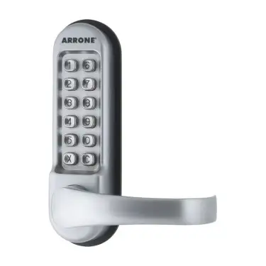 Click Here To Enlarge This Photo Of AR515-MC-PK Hoppe Arrone Lever Operated Mechanical Push Button Digital Lock for use with Panic Hardware - Matt Chrome &lpar;87138500&rpar;