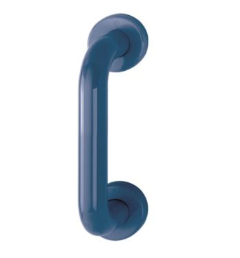 Click Here To Enlarge This Photo Of AR602&sol;220CF Hoppe D' Handle &Oslash; 34mm x 220mm Centres Pull Handle Concealed Fix - &lpar;Nylon&rpar; Midnght Blue