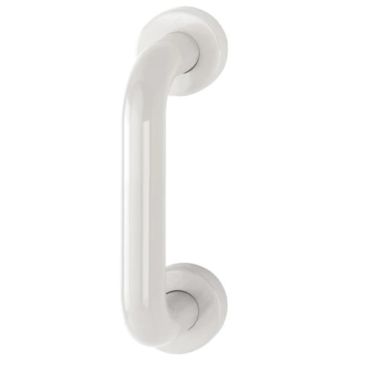 Click Here To Enlarge This Photo Of AR602&sol;220CF Hoppe D' Handle &Oslash; 34mm x 220mm Centres Pull Handle Concealed Fix - &lpar;Nylon&rpar; Diamond White