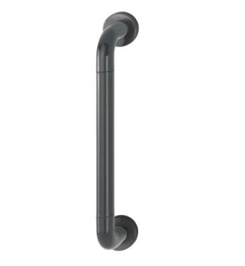 Click Here To Enlarge This Photo Of AR602&sol;425CF Hoppe D' Handle &Oslash; 34mm x 425mm Centres Pull Handle Concealed Fix - &lpar;Nylon&rpar; Anthracite Grey
