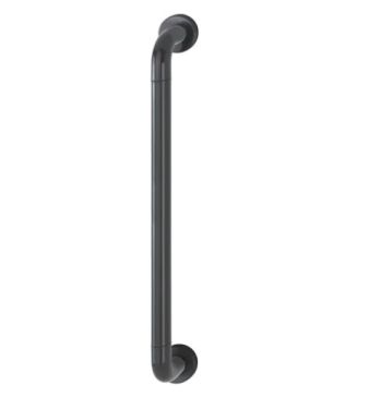 Click Here To Enlarge This Photo Of AR602&sol;600CF Hoppe D' Handle &Oslash; 34mm x 600mm Centres Pull Handle Concealed Fix - &lpar;Nylon&rpar; Black